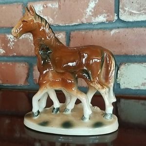 Mare and Foal Figurine (made in Japan)
